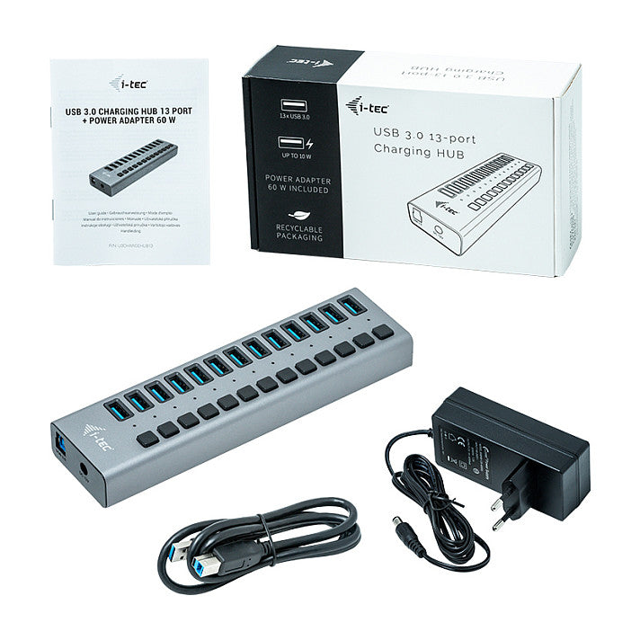 D I-TEC USB 3.0 HUB 13 PORT 60 W