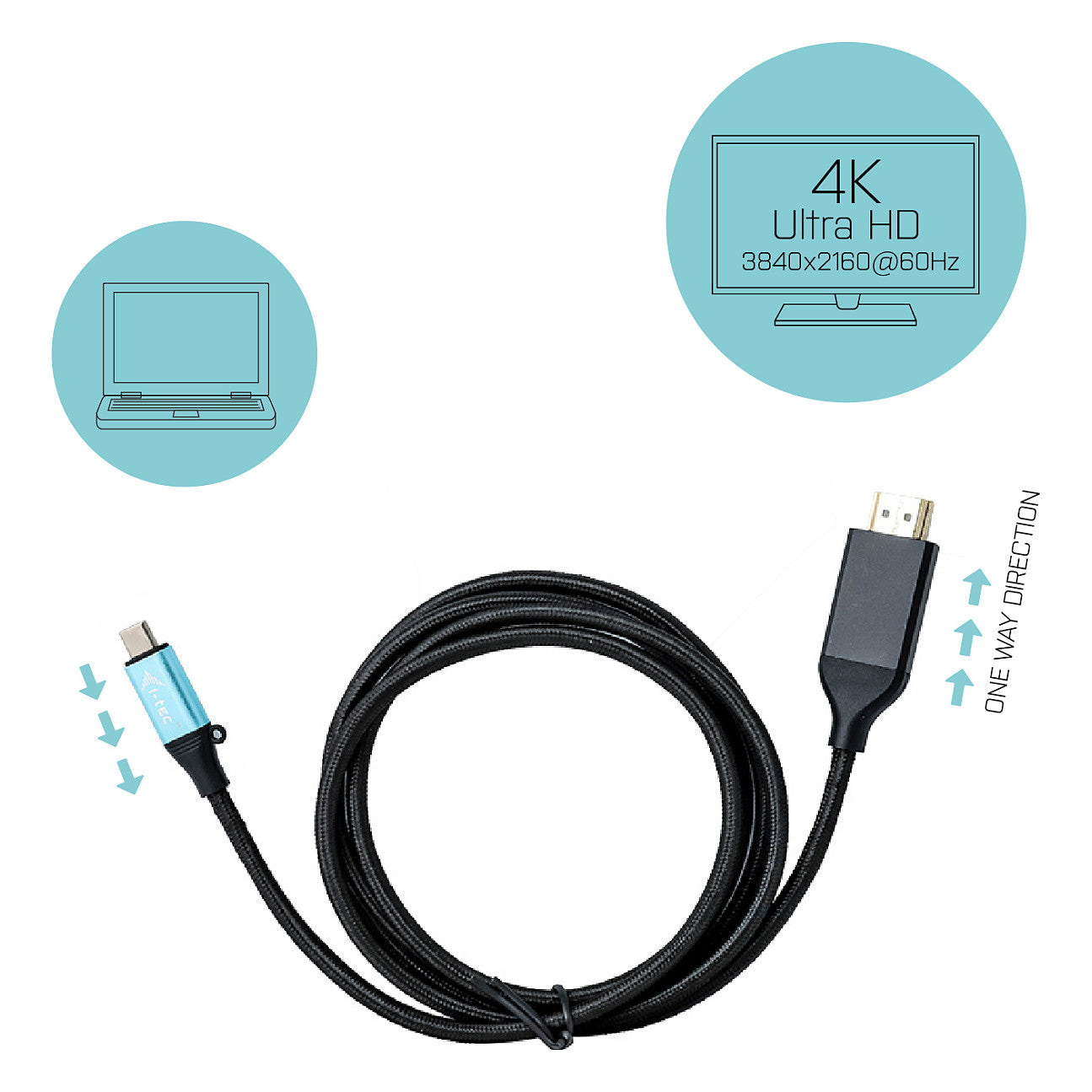I-TEC USB-C HDMI CABLE 4K 2M