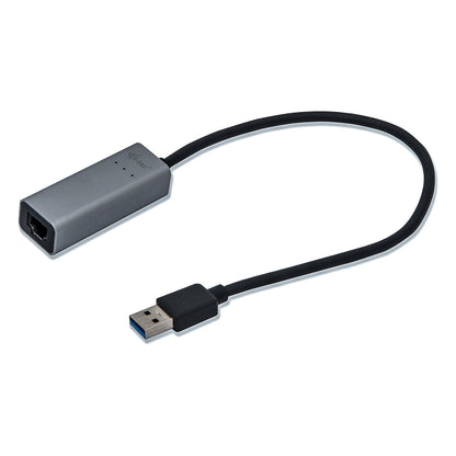 D I-TEC USB 3.0 Metal Gigabit Ethernet Adapter 1x USB 3.0 auf RJ-45 LED-Anzeige fuer Notebook Tablet PC Windows Mac Linux Android