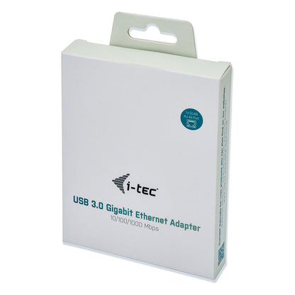 D I-TEC USB 3.0 Metal Gigabit Ethernet Adapter 1x USB 3.0 auf RJ-45 LED-Anzeige fuer Notebook Tablet PC Windows Mac Linux Android