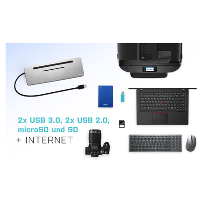 D I-TEC USB-C 3XLCD DOCK W/ PD85W