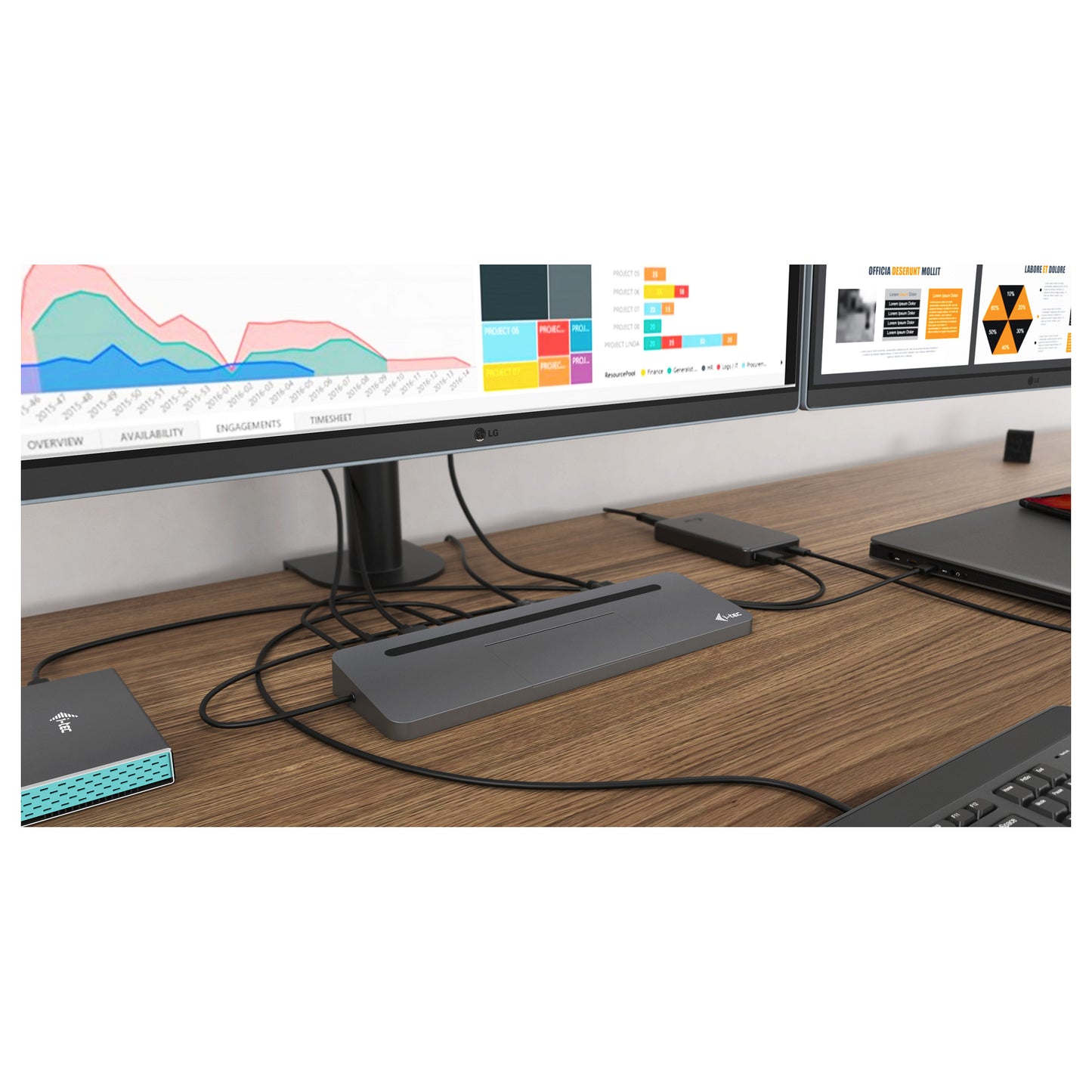 D I-TEC USB-C 3XLCD DOCK W/ PD85W