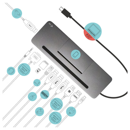 D I-TEC USB-C 3XLCD DOCK W/ PD85W