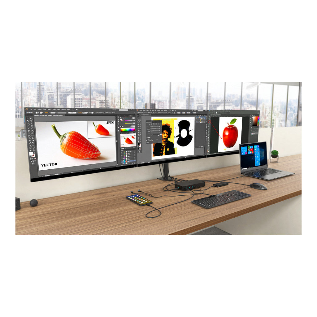 D I-TEC USB 3.0/USB-C Tripledock mit PD 100W 3x4K 60Hz
