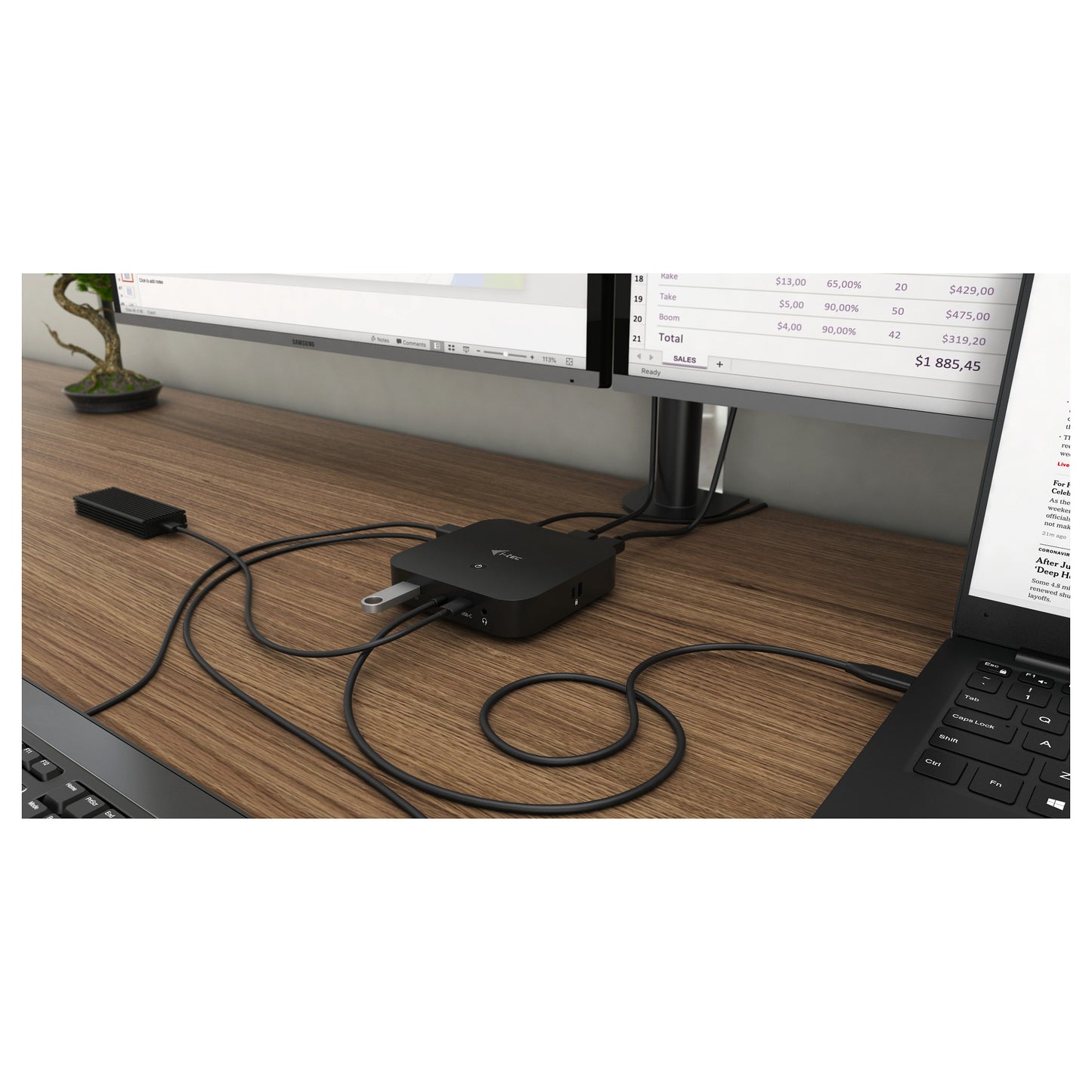 D I-TEC USB-C HDMI DP DOCK PD100W