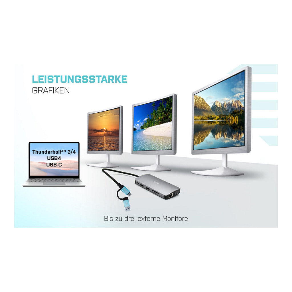D I-TEC USB 3.0 3X LCD NANO DOCK