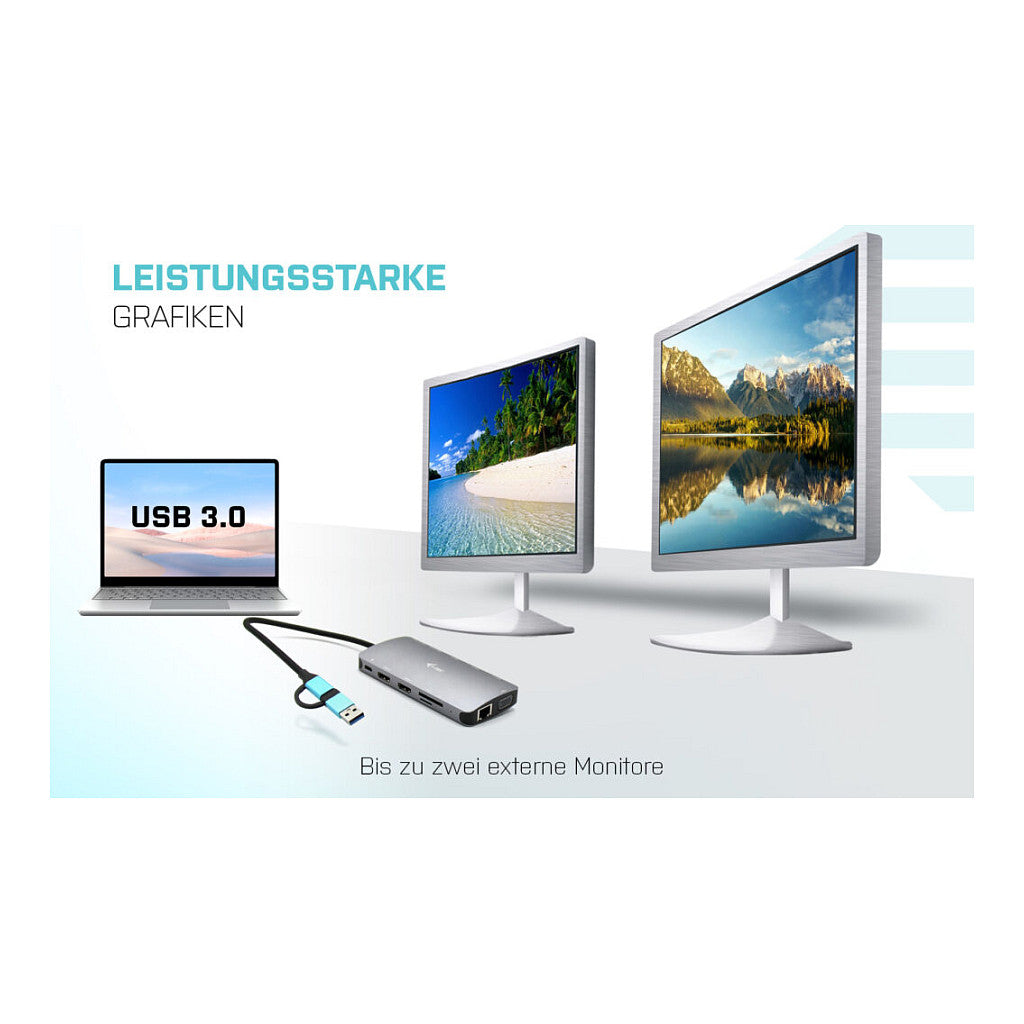 D I-TEC USB 3.0 3X LCD NANO DOCK