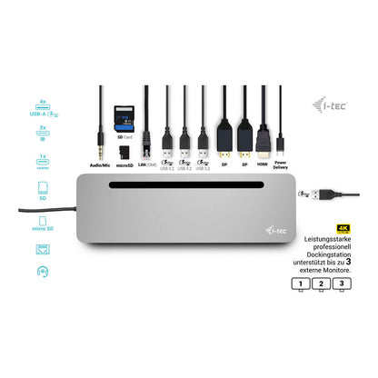 D I-TEC USB-C ERGO 3X LCD DOCK