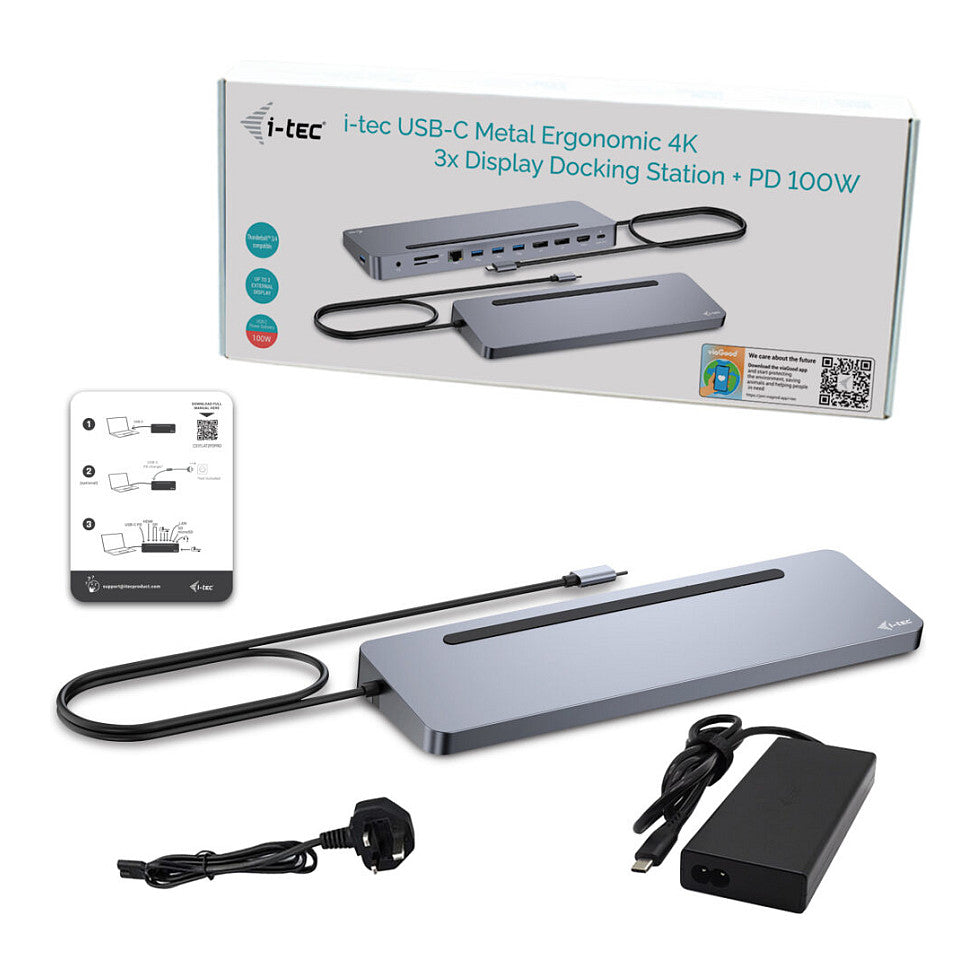 D I-TEC USB-C ERGO DOCK + CHARGER