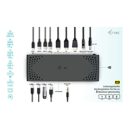 D I-TEC Dockingstation USB-C/ USB4 Thunderbolt 3 + PD