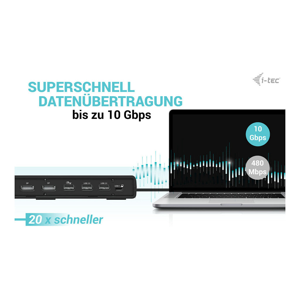 D I-TEC Dockingstation USB-C/ USB4 Thunderbolt 3 + PD