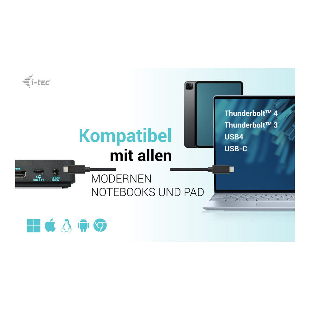 D I-TEC Dockingstation USB-C Gen2 /Thunderbolt 3/4