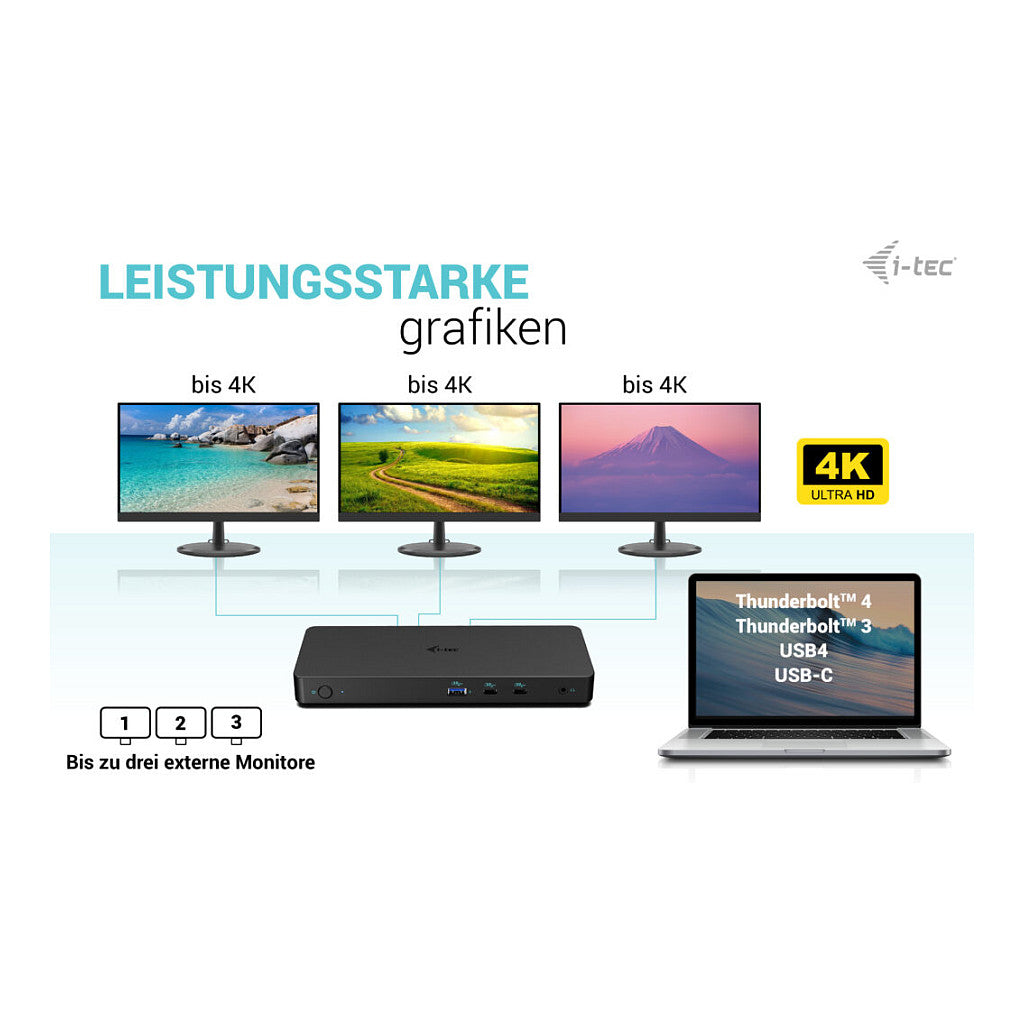 D I-TEC Dockingstation USB-C Gen2 /Thunderbolt 3/4