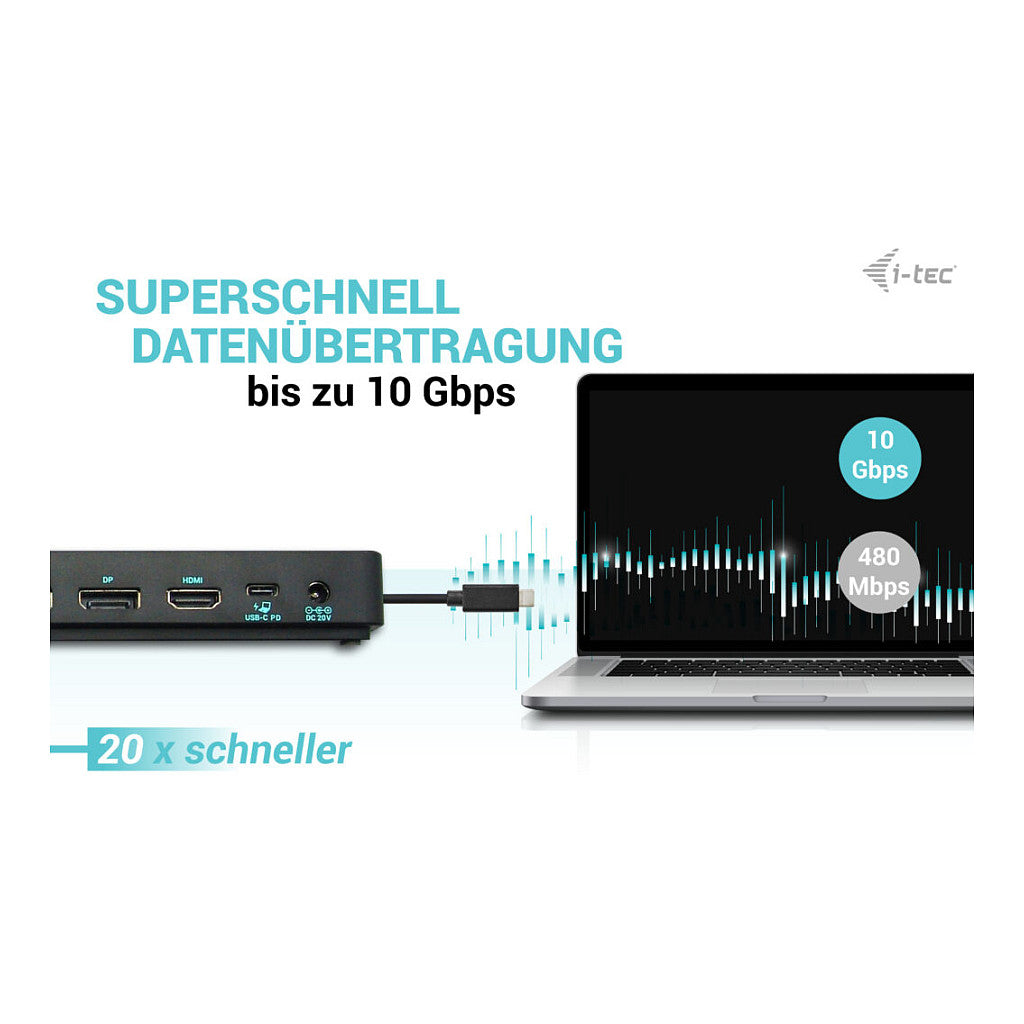 D I-TEC Dockingstation USB-C Gen2 /Thunderbolt 3/4
