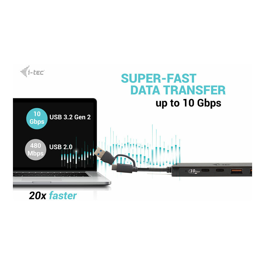 D I-TEC USB-C HUB 2+2X USB-C/A