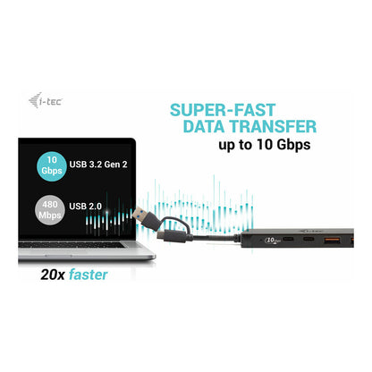 D I-TEC USB-C HUB 2+2X USB-C/A