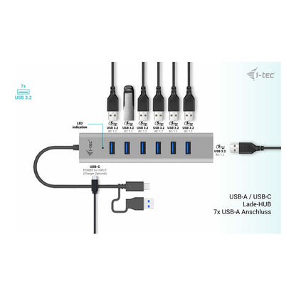 D I-TEC USB-C CHARGING HUB 7 PORT