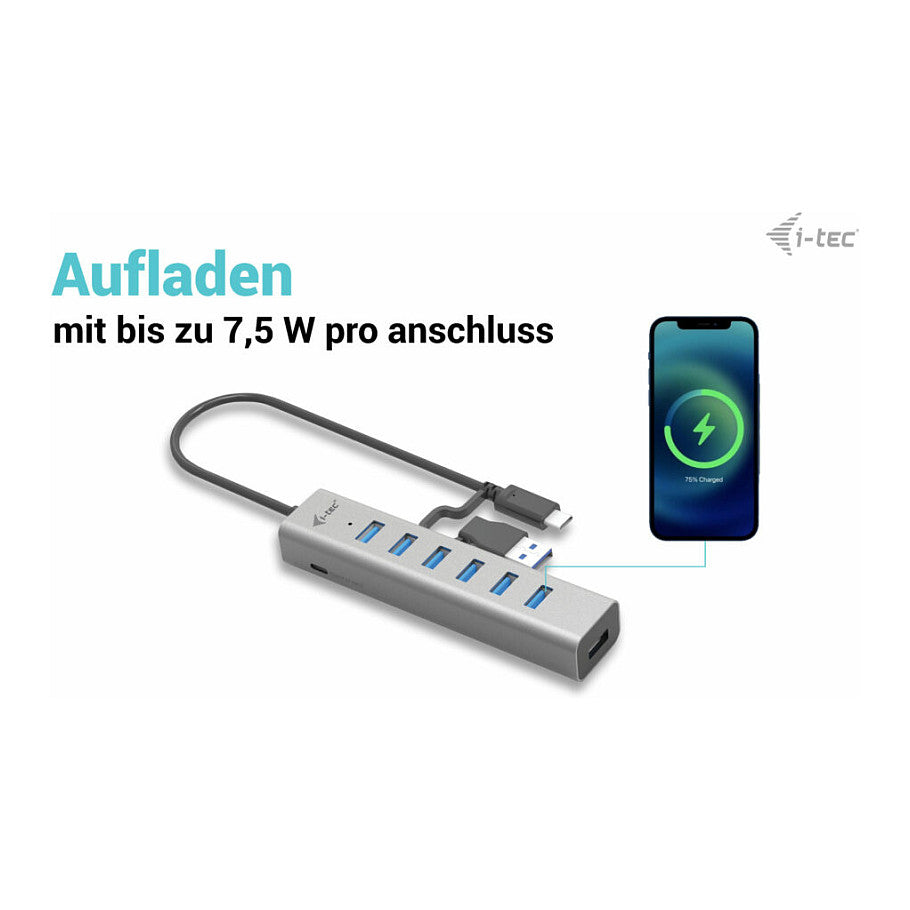 D I-TEC USB-C CHARGING HUB 7 PORT