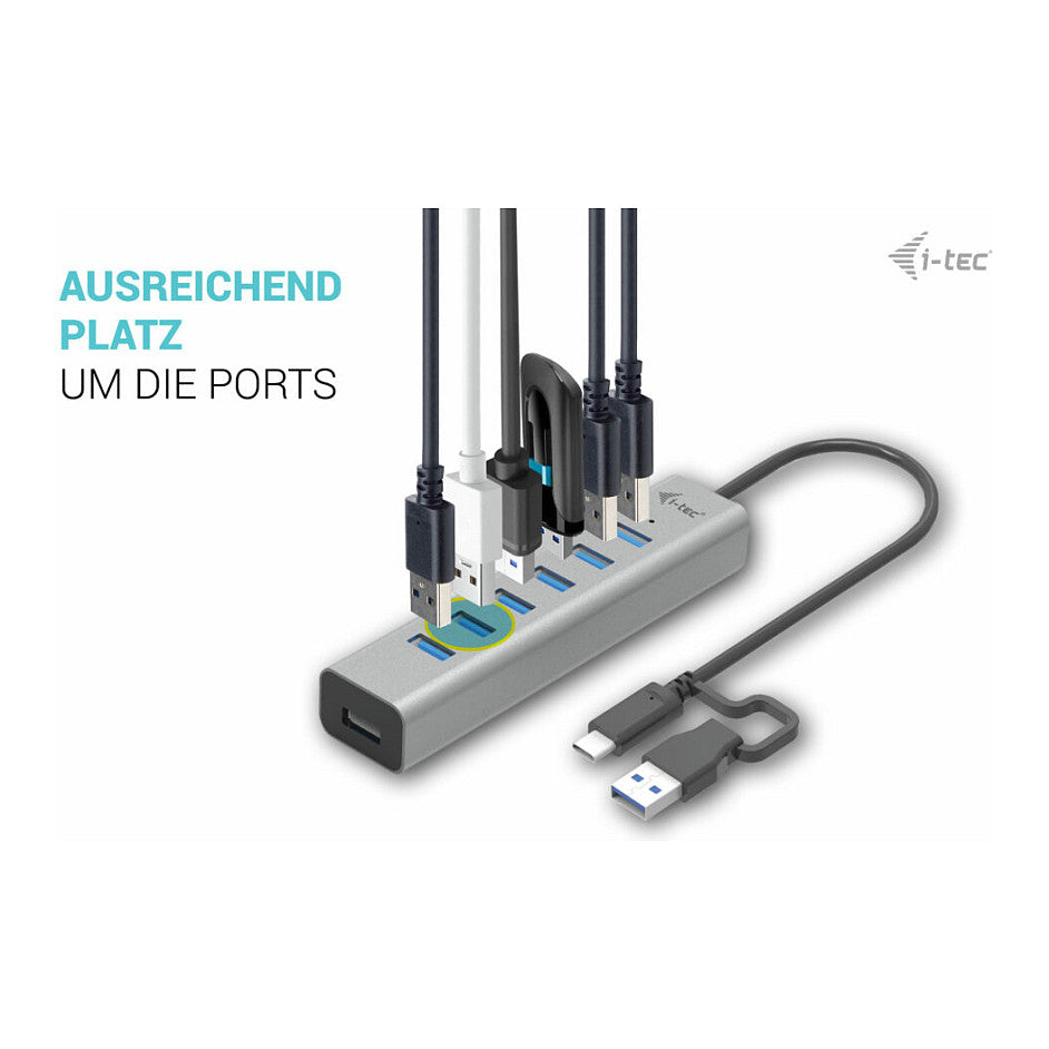 D I-TEC USB-C CHARGING HUB 7 PORT