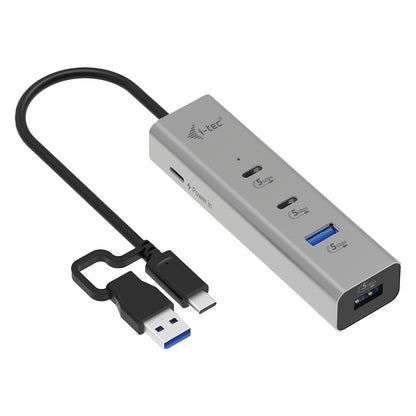 D I-TEC Universal Charging Metal HUB 2x USB-C 3.2 Gen.1 + 2x USB-A 3.2 Gen.1 1x USB-C PD 85W