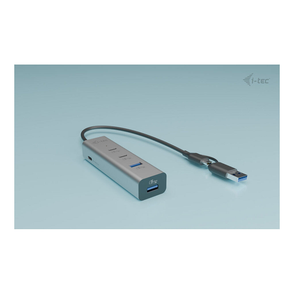 D I-TEC Universal Charging Metal HUB 2x USB-C 3.2 Gen.1 + 2x USB-A 3.2 Gen.1 1x USB-C PD 85W