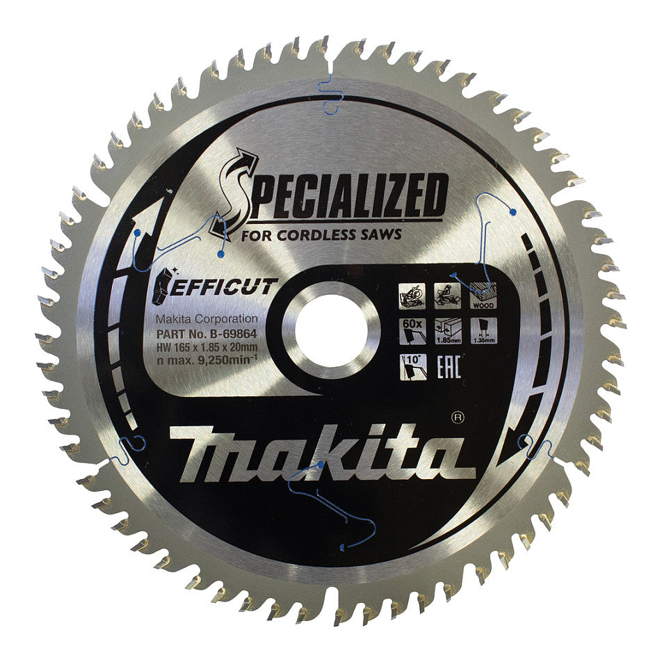 Makita B-69864 EFFICUT Sägeblatt 165x20x60Z