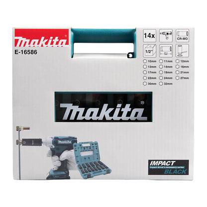 Makita Schlagnuss-Set 14tlg. 1/2 Im.Blk