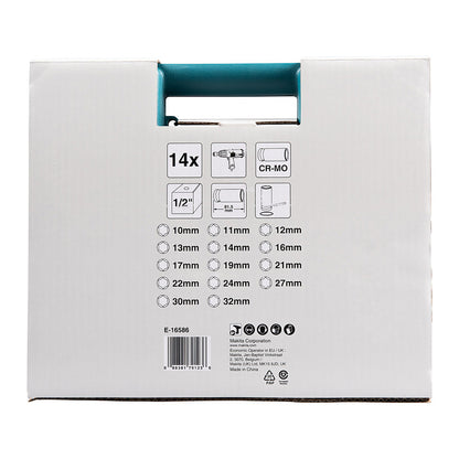 Makita Schlagnuss-Set 14tlg. 1/2 Im.Blk