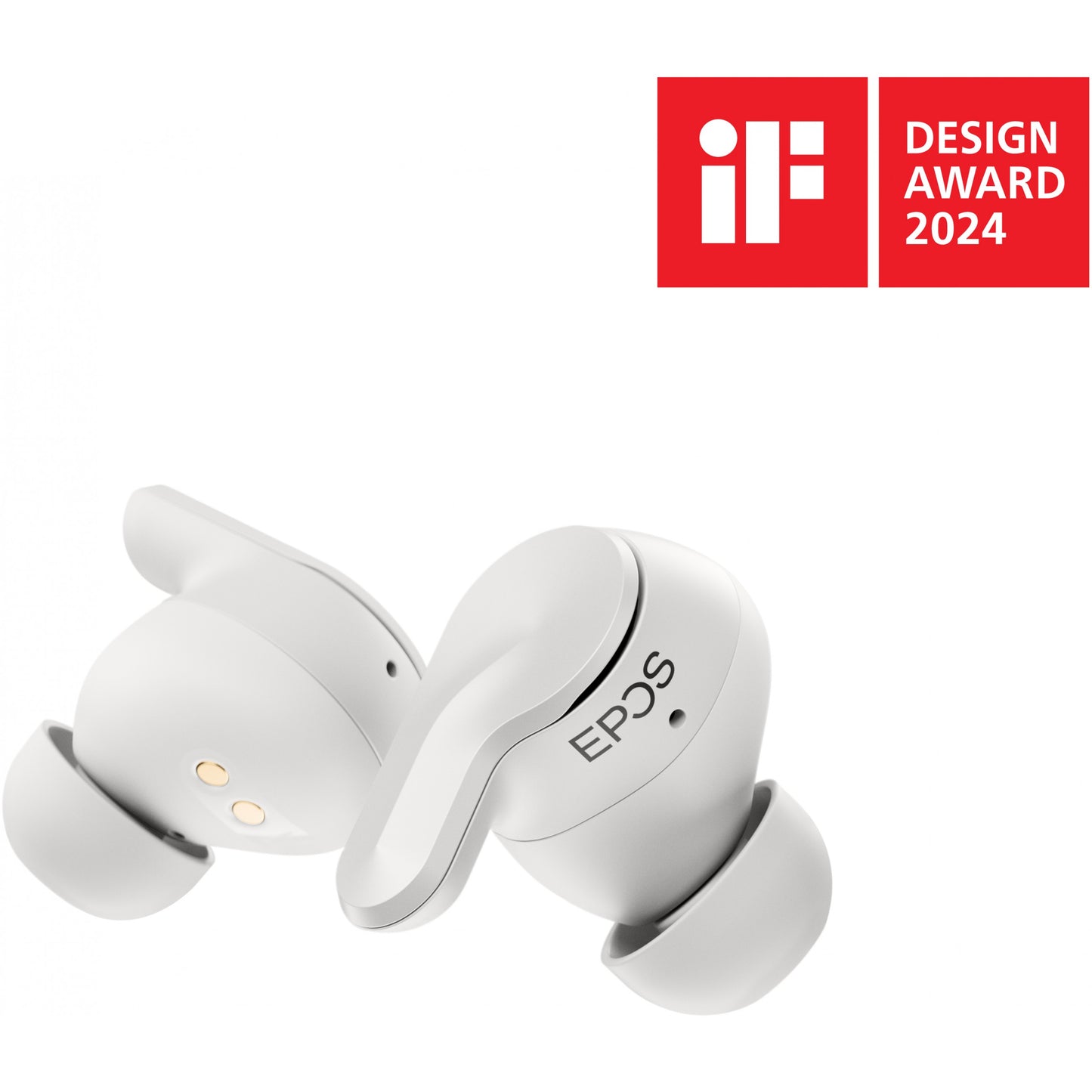 Epos Adapt E1 weiss Bluetooth TWS Earbuds Multi-Connect IPX5 Hybrid ANC Ladecase USB-C Dongle OhrAdapter Teams und iPhone Zertif.