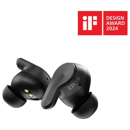 Epos Adapt E1 schwarz Bluetooth TWS Earbuds Multi-Connect IPX5 Hybrid ANC Ladecase USB-C Dongle OhrAdapter Teams und iPhone Zertif.