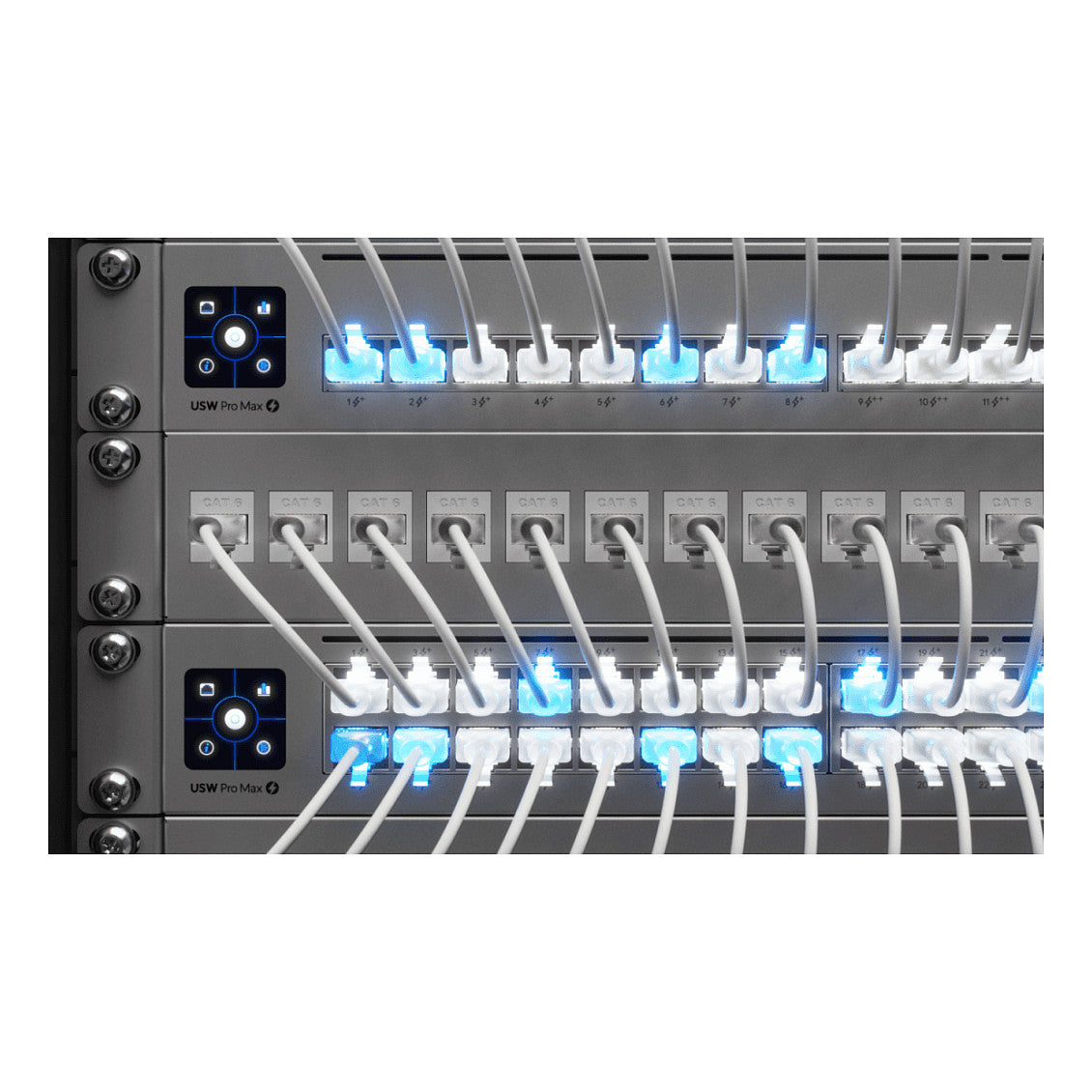 Ubiquiti Patch-Kabel 12m CAT6 UACC-CABLE-PATCH-EL-12M-W 12m UniFi Etherlighting Patch Cable (max. 2.5 GbE)