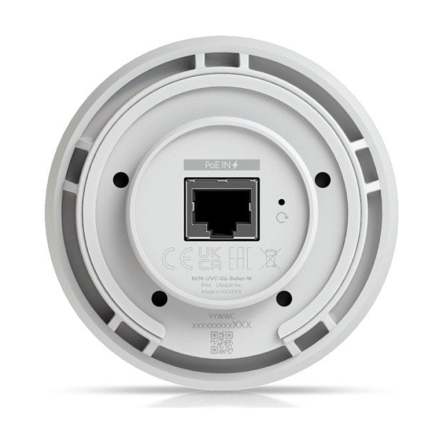 Ubiquiti UniFi Video Camera G6 Bullet • Outdoor • 4K • InfraRot • IP66 • PoE • withe • UVC-G6-Bullet-W