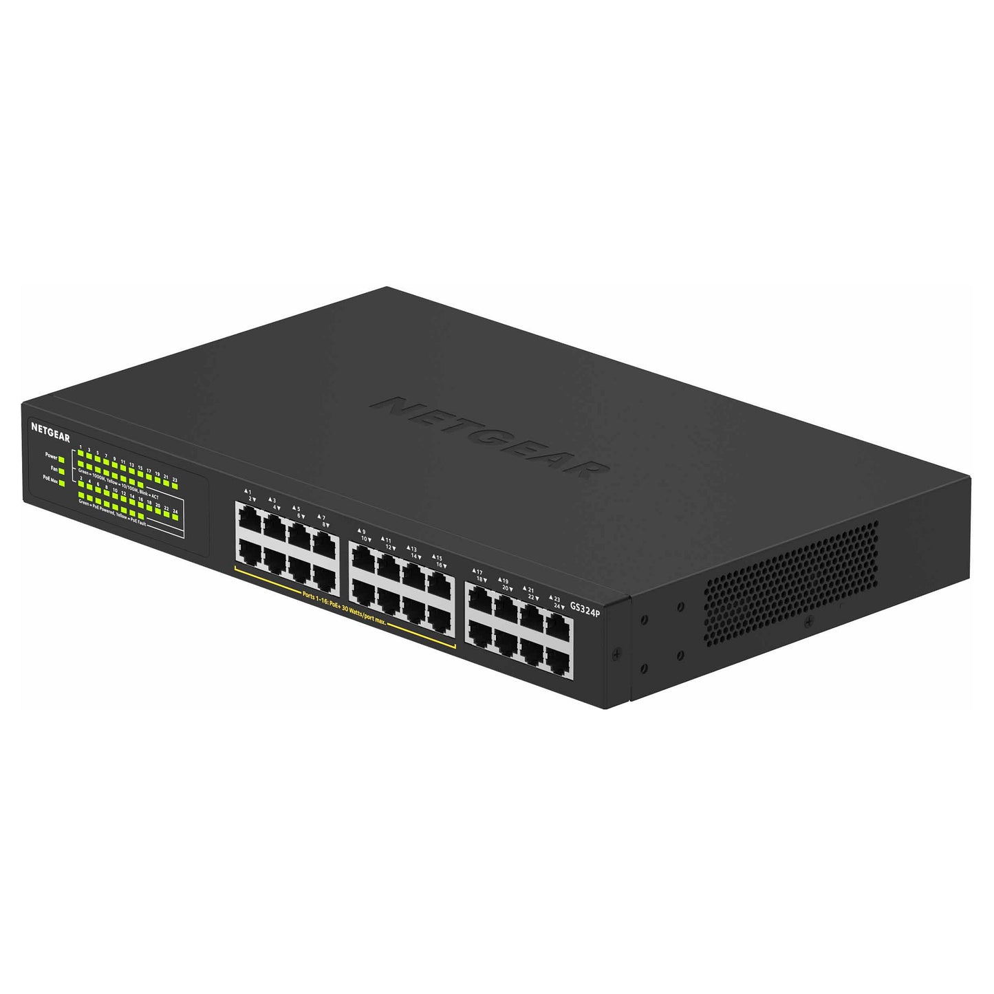 NETGEAR Switch 24x GE GS324P-100EUS PoE+