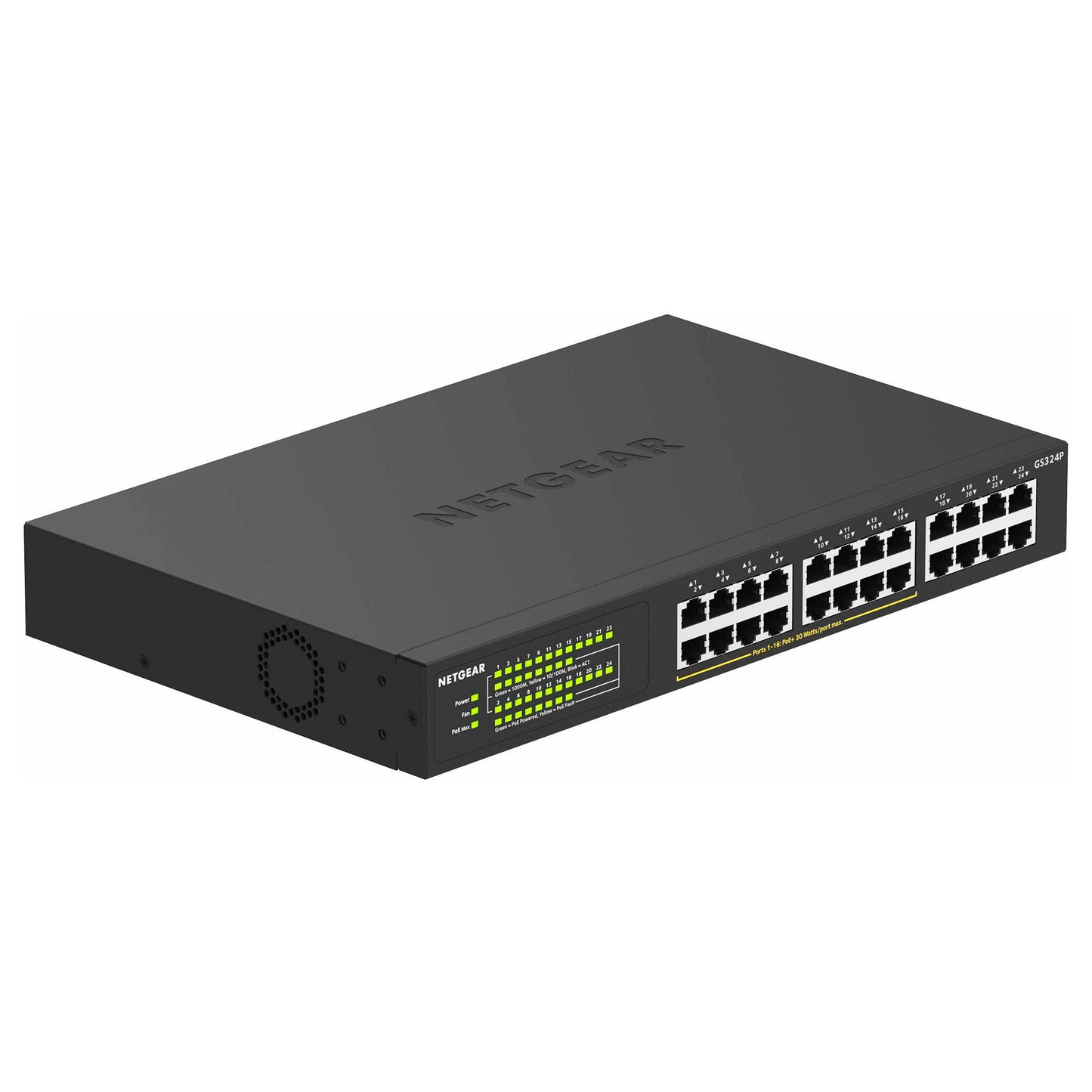 NETGEAR Switch 24x GE GS324P-100EUS PoE+