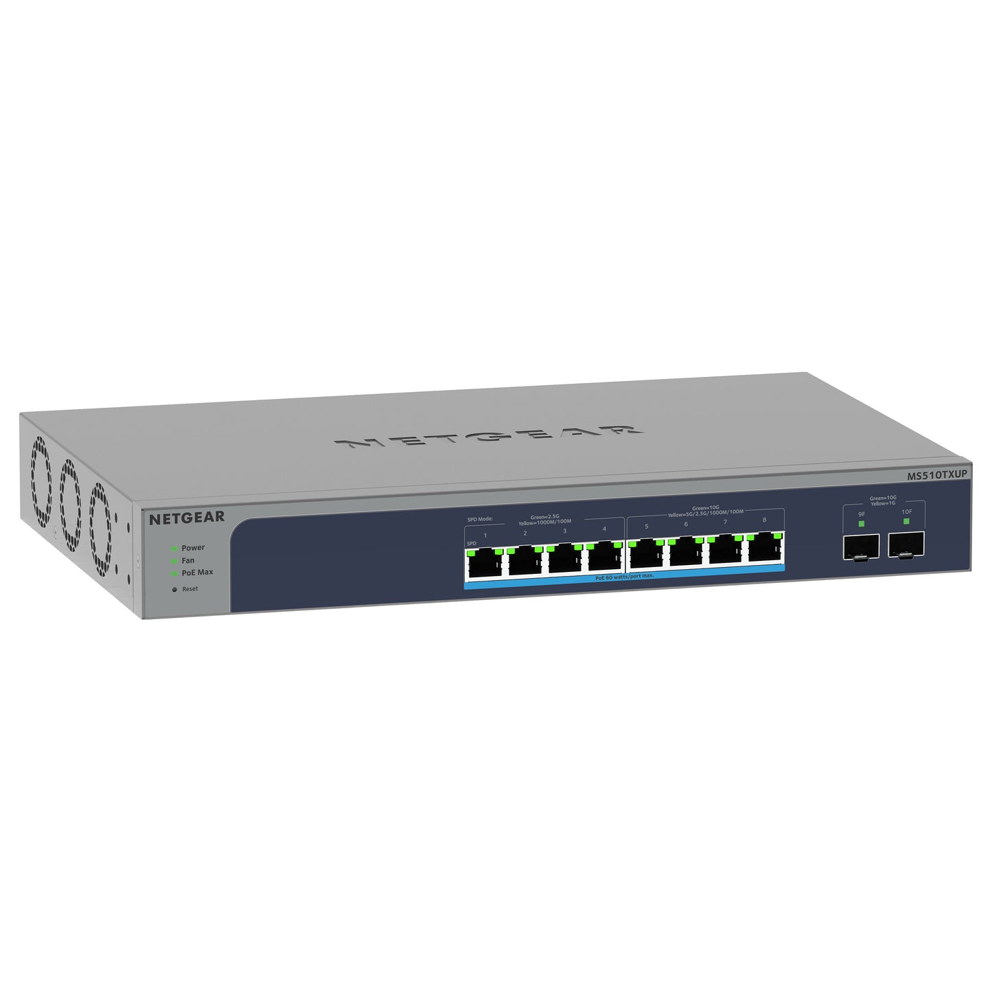 MS510TXUP 8-PORT POE++ + 2XSFP+