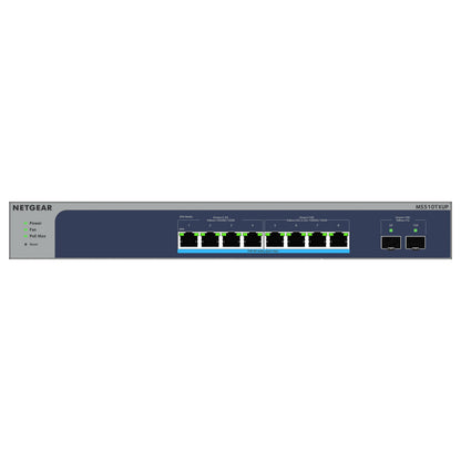 MS510TXUP 8-PORT POE++ + 2XSFP+