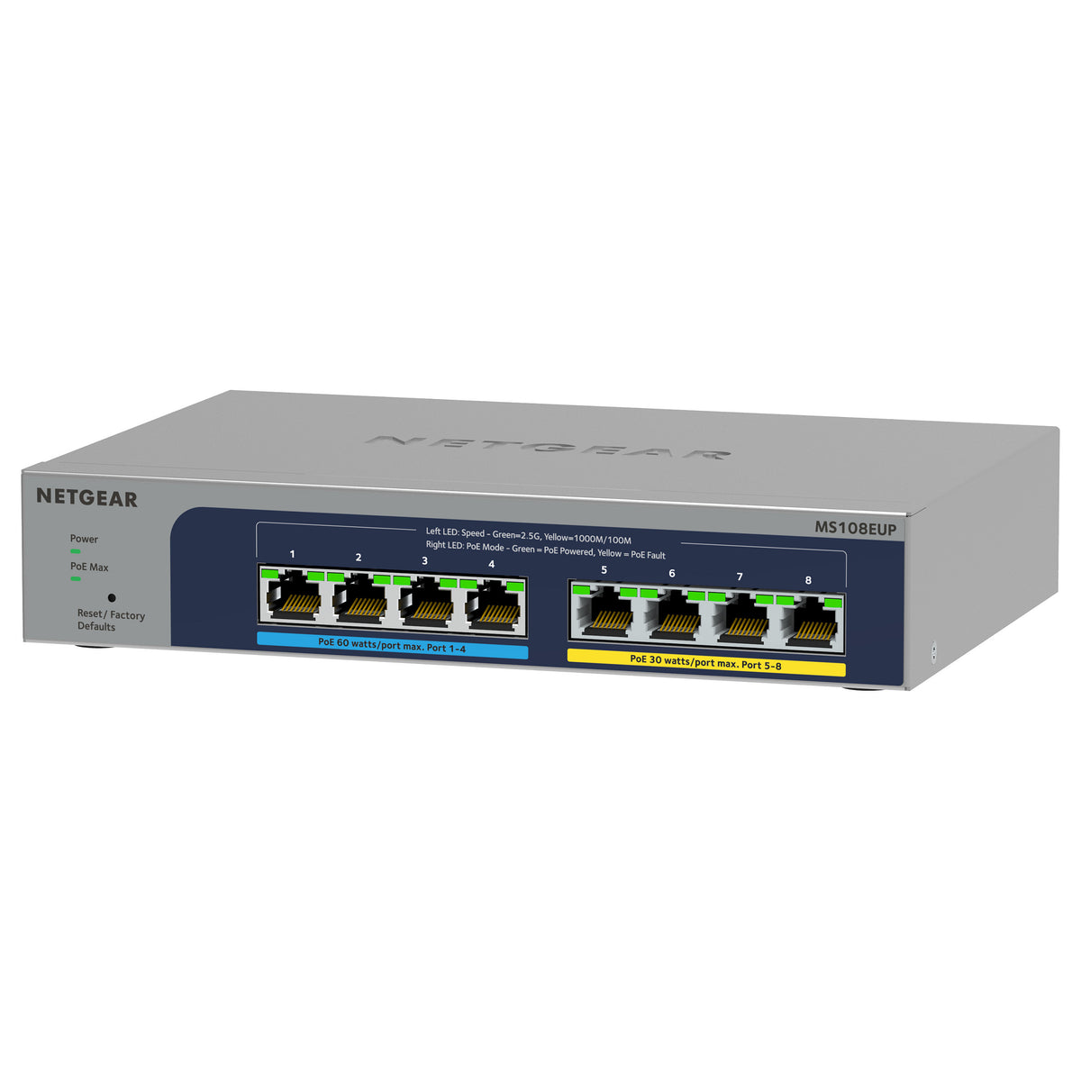 NETGEAR Switch 8x GE MS108EUP PoE++