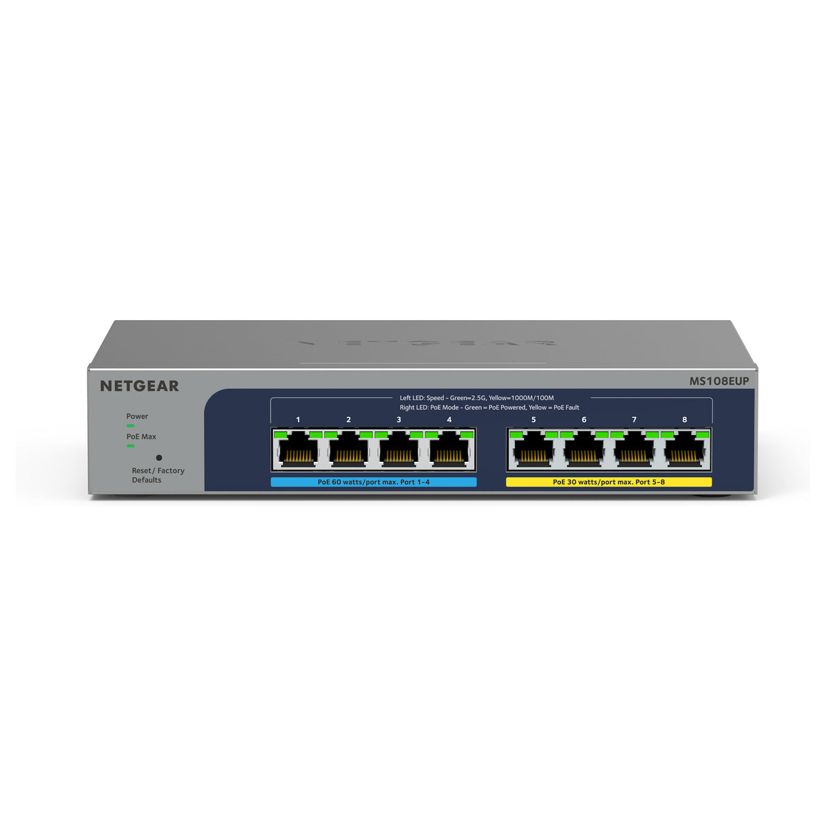 NETGEAR Switch 8x GE MS108EUP PoE++