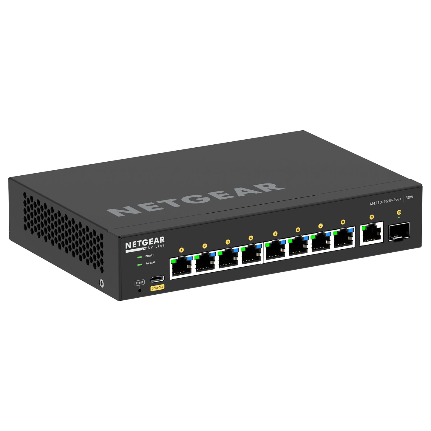 NETGEAR Switch 10x GE GSM4210PD-100EUS (10-AV)POE AV-Line