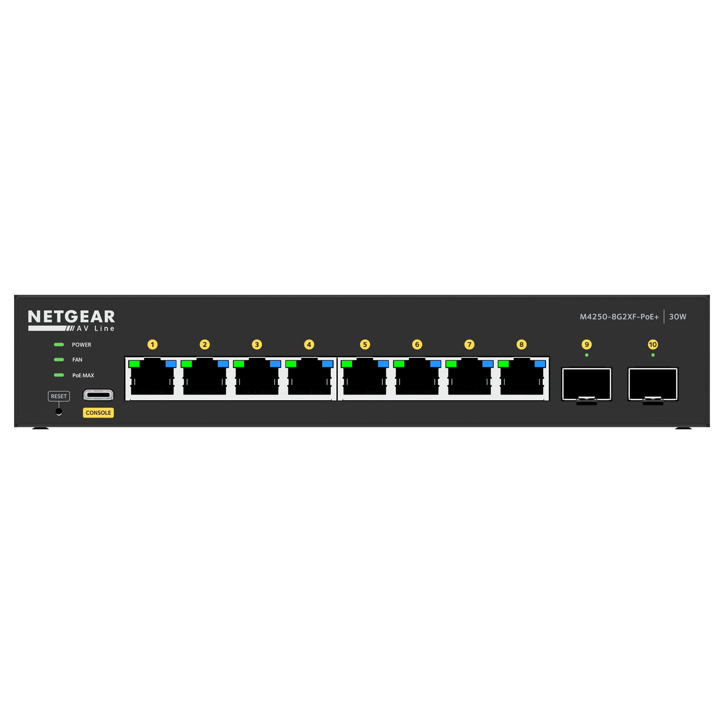 M4250-8G2XF-POE+ 220W FULLY