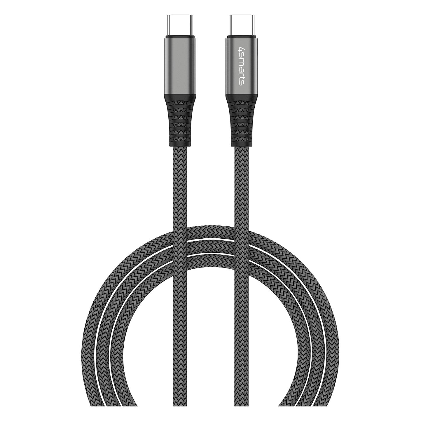 4smarts USB-C auf USB-C Kabel PremiumCord 100W 1.5m. schwarz