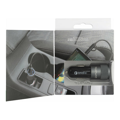 4smarts Kfz-Ladegert Rapid+ mit Quick Charge und PD 27W schw.
