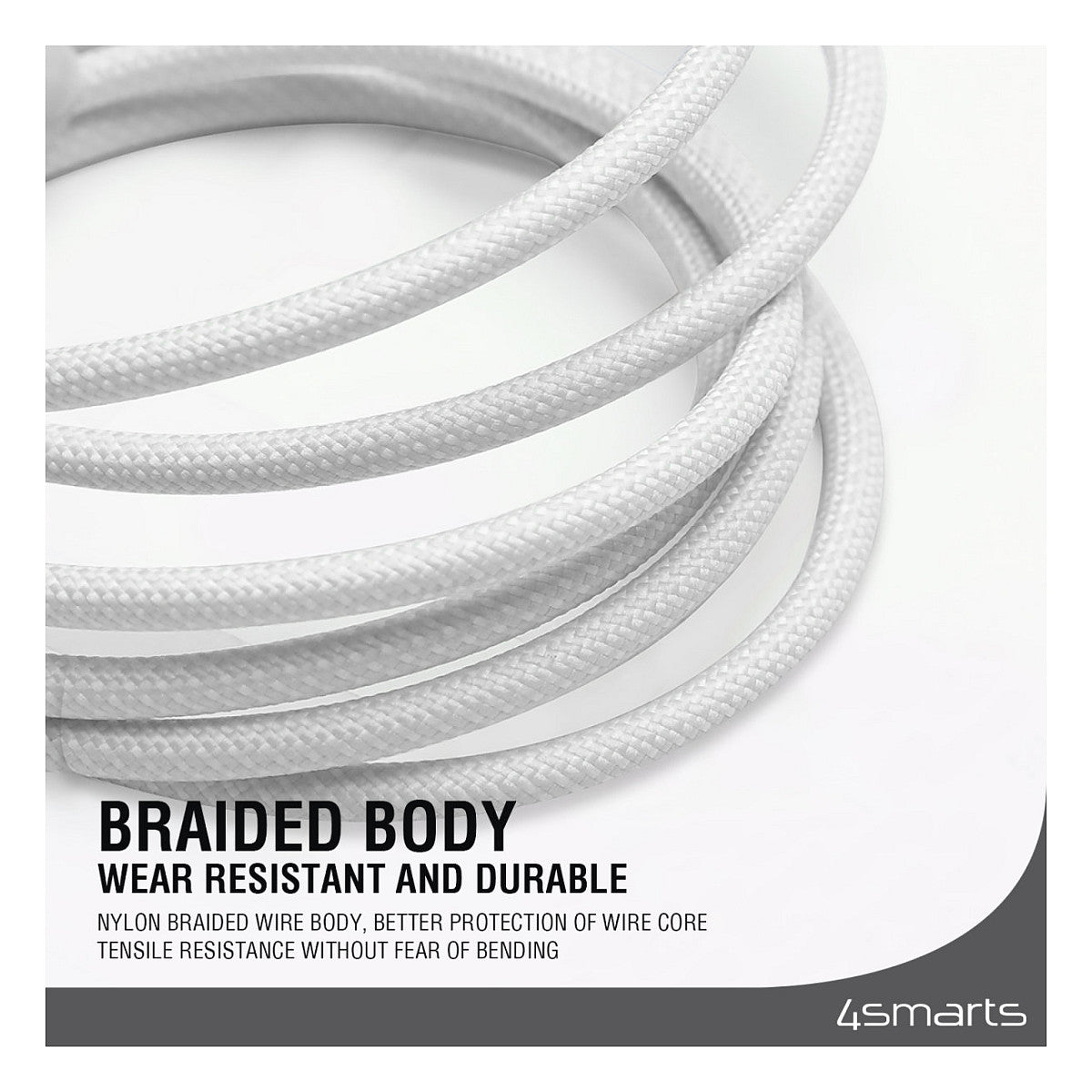 4smarts USB-C Kabel PremiumCord 240W 1.5m. wei