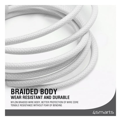 4smarts USB-C Kabel PremiumCord 240W 1.5m. wei