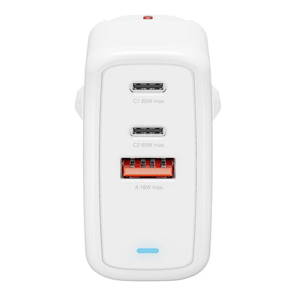 4smarts Ladegert GaN Flex 65W 2 USB-C+1 USB-A. wei