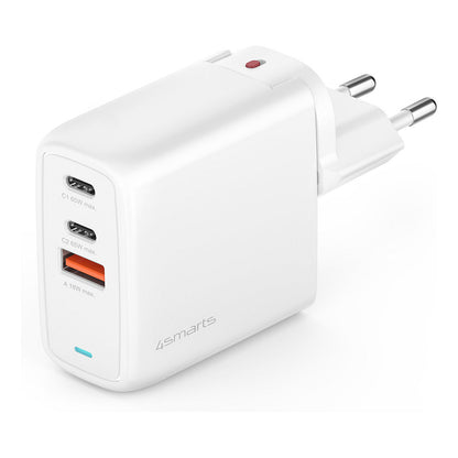 4smarts Ladegert GaN Flex 65W 2 USB-C+1 USB-A. wei