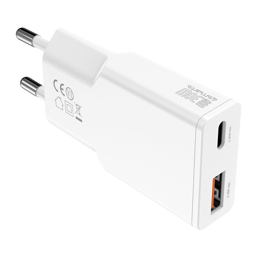 4smarts Netzladegert PDPlug Slim Duos 30W GaN USB-C+USB-A