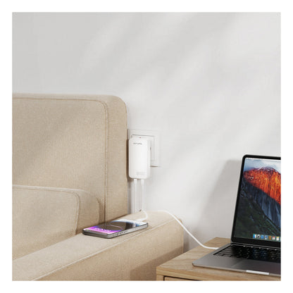 4smarts Netzladegert FlatPlug Slim Dual 45W GaN 2C. wei