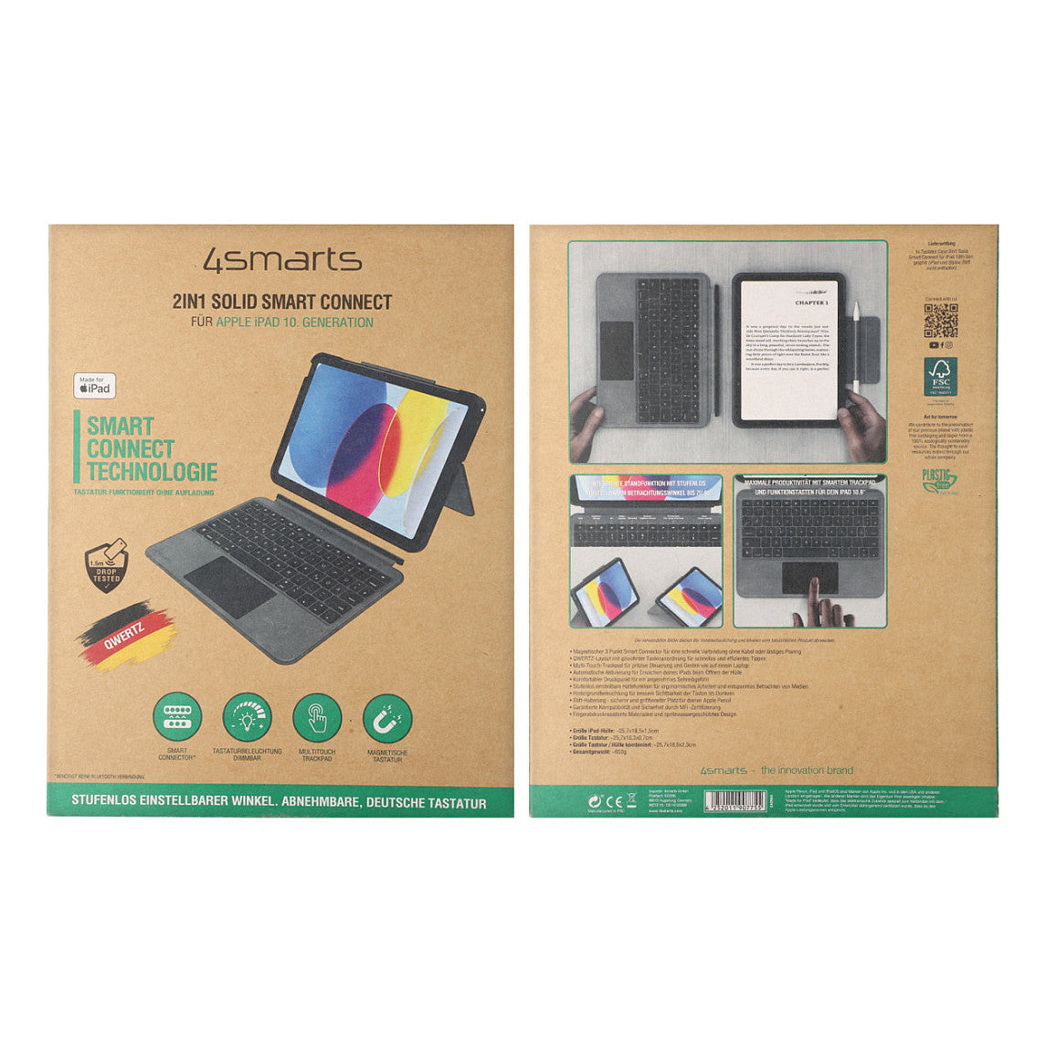 4smarts Tastatur Case 2in1 Solid iPad 11" / iPad 10.9"