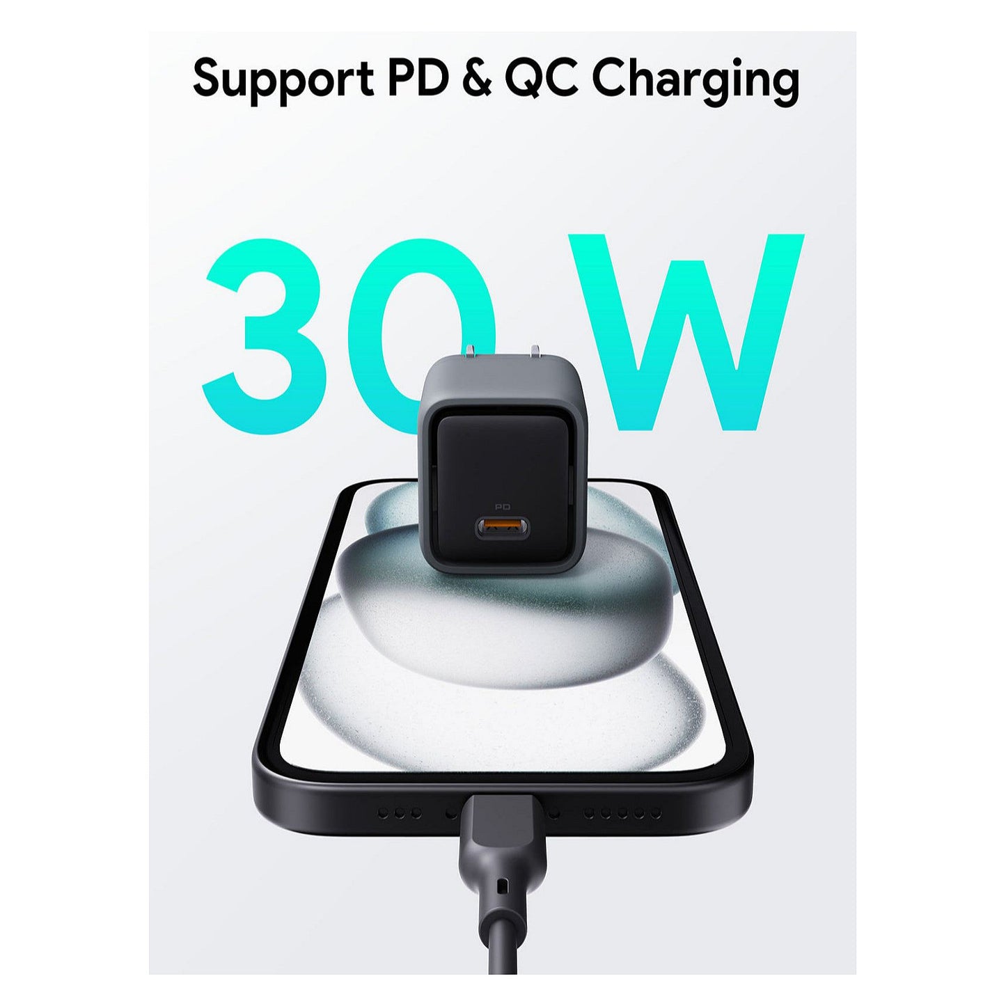 Aukey Ladeadapter Comet Mini 30W 1Port grau